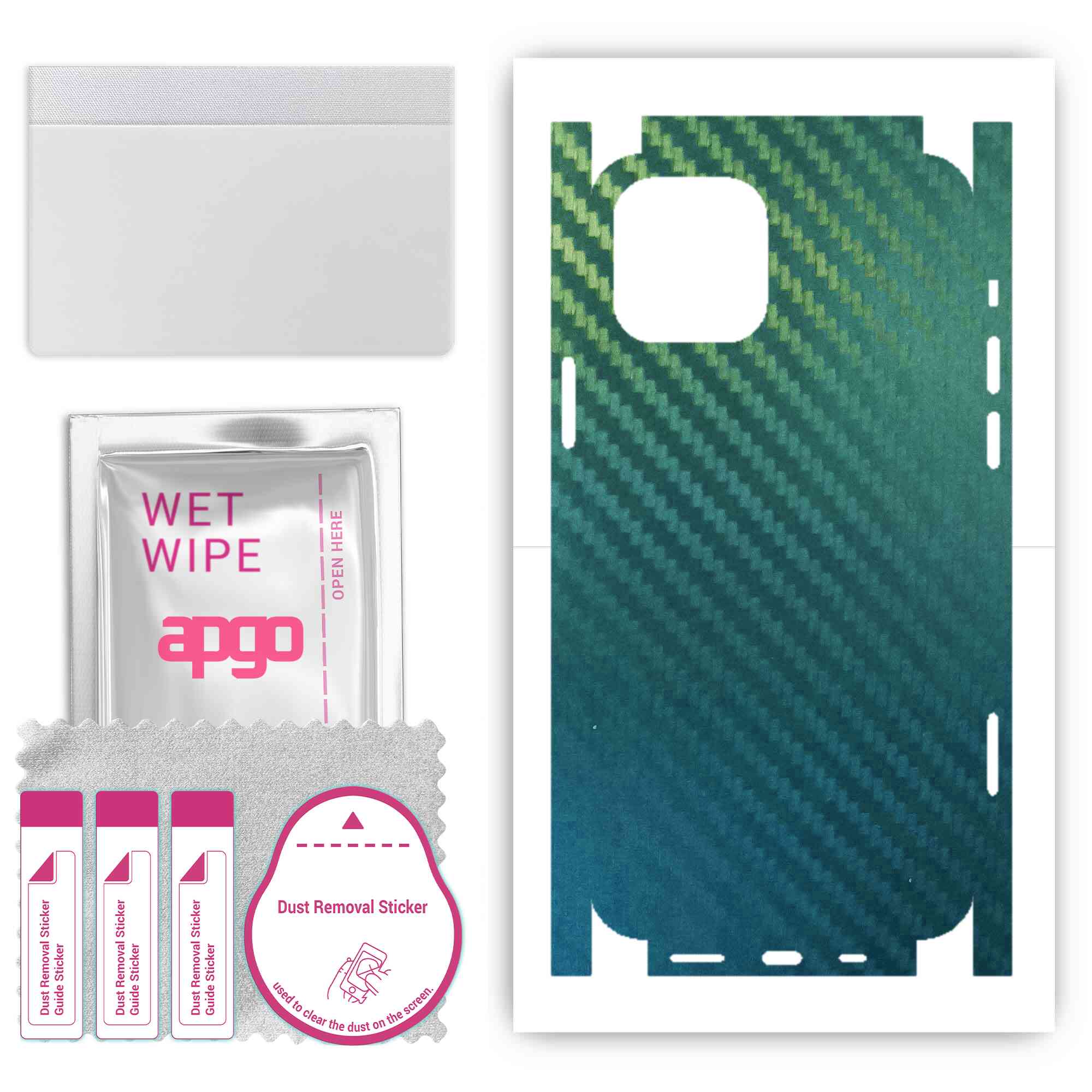 apgo Protective Skin Sticker for the back+sides compatible with Apple iPhone 12 Pro, Full Wrap Film, Foil, Vinyl - Pattern Carbon Chameleon CAKA1
apgo Protective Skin Sticker for the back+sides compatible with Apple iPhone 12 Pro, Full Wrap Film, Foil, Vinyl - Pattern Carbon Chameleon CAKA1