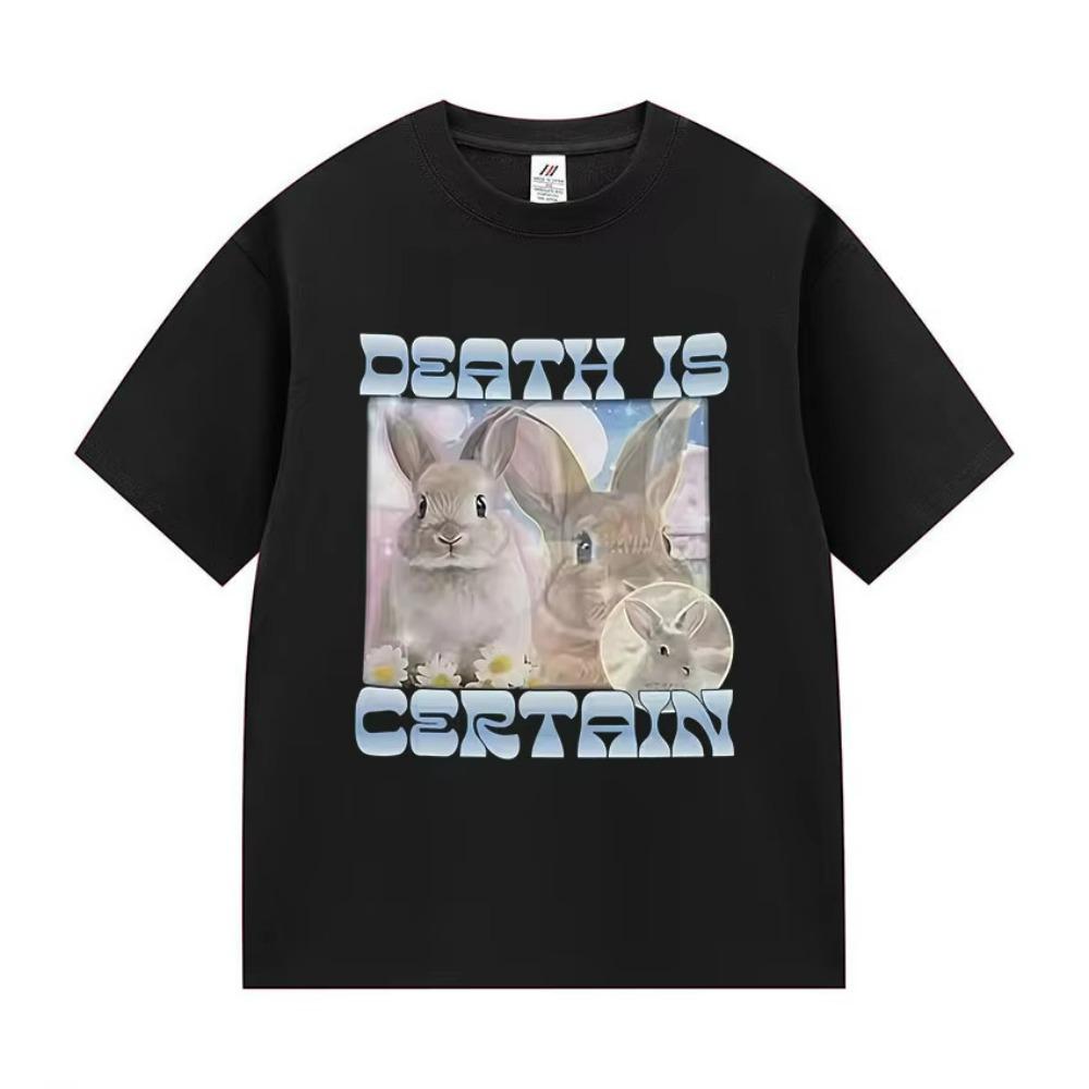 Death Is Certain Funny Rabbit Meme T-Shirts Men Women Fashion Oversized 100% Cotton T-Shirt Casual High Quality Clothing T Shirt S разноцветный
Death Is Certain Funny Rabbit Meme T-Shirts Men Women Fashion Oversized 100% Cotton T-Shirt Casual High Quality Clothing T Shirt S разноцветный