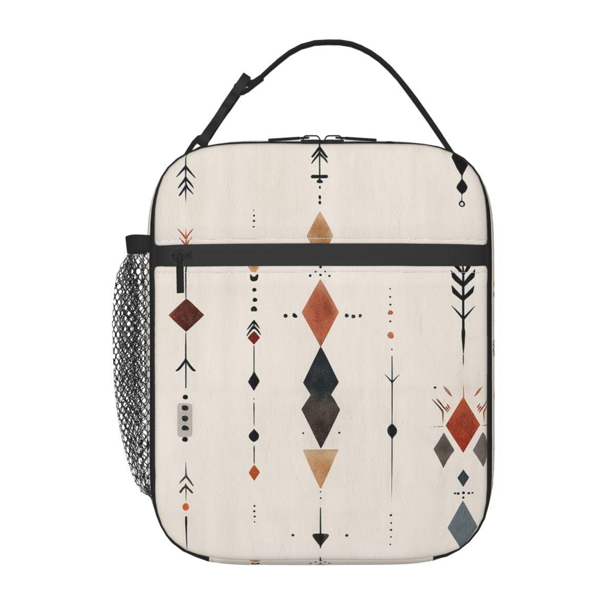 White Bohemian Ethnic Tribal Print Insulated Lunch Bag for Women Kids Portable Food Boxes Thermal Lunch Box Tote One Size
White Bohemian Ethnic Tribal Print Insulated Lunch Bag for Women Kids Portable Food Boxes Thermal Lunch Box Tote One Size