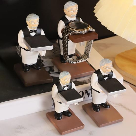Подставка для часов Old Butler, ювелирный магазин, держатель для часов, имитационная модель для пожилых людей, гладкая поверхность, органайзер для часов, украшение для домашнего офиса и рабочего стола S
Подставка для часов Old Butler, ювелирный магазин, держатель для часов, имитационная модель для пожилых людей, гладкая поверхность, органайзер для часов, украшение для домашнего офиса и рабочего стола S
