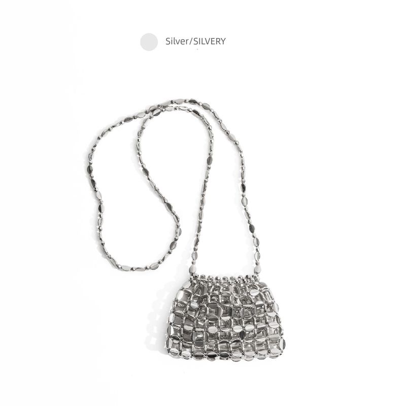 Orange Young Adult Niche Style Metal Crossbody Mini Bag Silver
Orange Young Adult Niche Style Metal Crossbody Mini Bag Silver