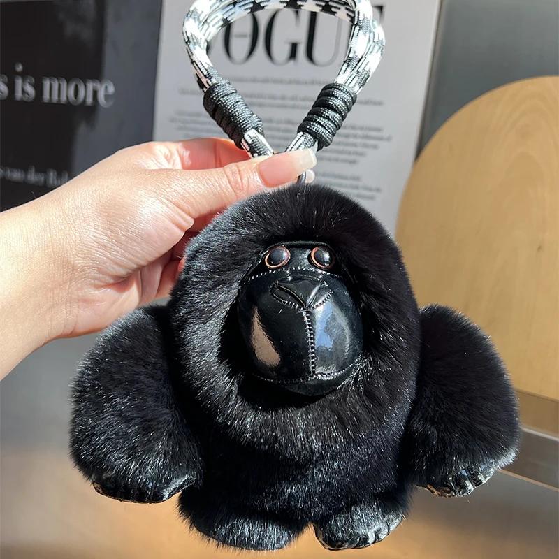 Cute 100% Real Natural Rabbit Fur Key Chains King Kong Gorilla Car Keychain Charm Bag Pendant Keyrings Plush Jewelry Gifts
Cute 100% Real Natural Rabbit Fur Key Chains King Kong Gorilla Car Keychain Charm Bag Pendant Keyrings Plush Jewelry Gifts