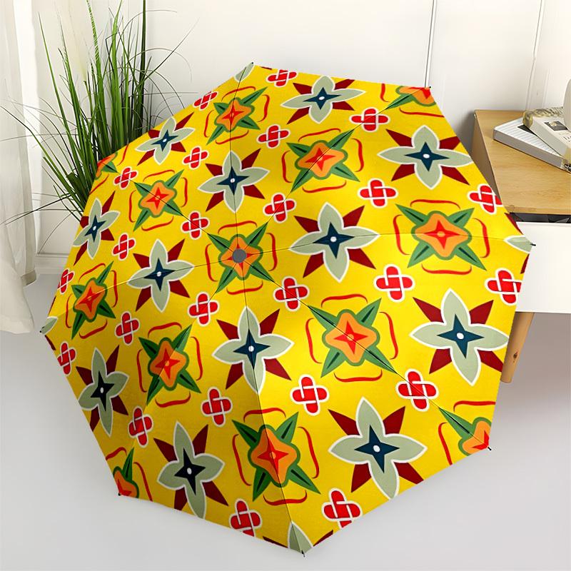 1pc Geometric Design Automatic Folding Umbrella - Portable Collapsible Design, 8-Rib Iron Frame, Durable Fabric yy251125041
1pc Geometric Design Automatic Folding Umbrella - Portable Collapsible Design, 8-Rib Iron Frame, Durable Fabric yy251125041