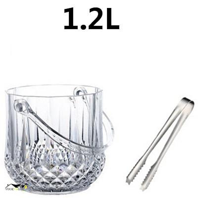 1.2L Arcylic Ice Bucket Wine Champagne Gorgeous Diamond Ice Bucket With Ice Tong Barware
1.2L Arcylic Ice Bucket Wine Champagne Gorgeous Diamond Ice Bucket With Ice Tong Barware