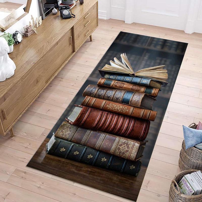 Chic Literary Book Long Runner Rug Creative Magical & Vintage Print Durable Fade-resistant Non-slip Carpet for Hallway Entryway 40X120CM
Chic Literary Book Long Runner Rug Creative Magical & Vintage Print Durable Fade-resistant Non-slip Carpet for Hallway Entryway 40X120CM