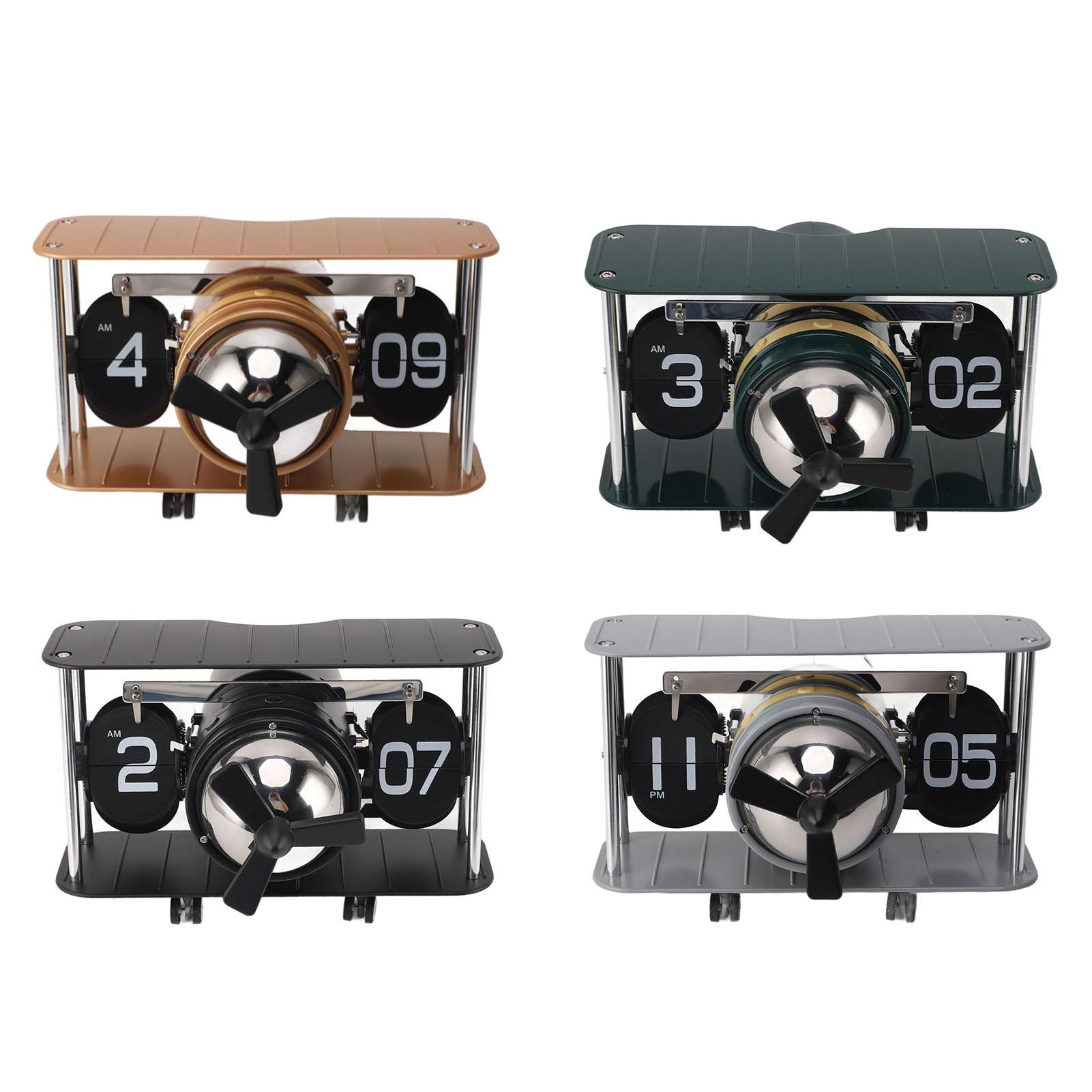 Часы-перекидные часы с самолетом из нержавеющей стали 304, функция напоминания о времени, механические настольные часы в стиле ретро для самолетов
Часы-перекидные часы с самолетом из нержавеющей стали 304, функция напоминания о времени, механические настольные часы в стиле ретро для самолетов