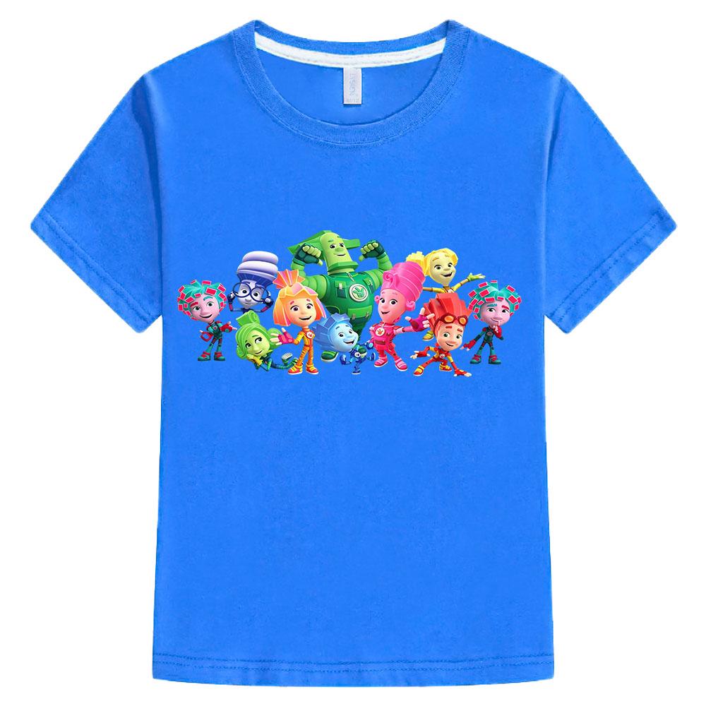 The Fixies 100% Cotton Children New Tees Cartoon Print T-Shirt Funny Girls Baby Boys Cute Short Sleeve Kids Tops Summer 130 темно-синього кольору
The Fixies 100% Cotton Children New Tees Cartoon Print T-Shirt Funny Girls Baby Boys Cute Short Sleeve Kids Tops Summer 130 темно-синього кольору