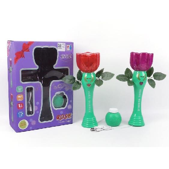 Summer Outdoor Bubble Machine Toys Electric Elastic Rose Shape Bubble Stick 
Summer Outdoor Bubble Machine Toys Electric Elastic Rose Shape Bubble Stick