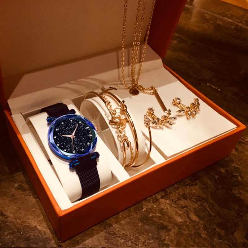 8 шт./компл., модные креативные часы с бриллиантами и крутой звездой, пустые покрытые крышкой + комплект браслетов в виде листьев + серьги + ожерелье
8 шт./компл., модные креативные часы с бриллиантами и крутой звездой, пустые покрытые крышкой + комплект браслетов в виде листьев + серьги + ожерелье