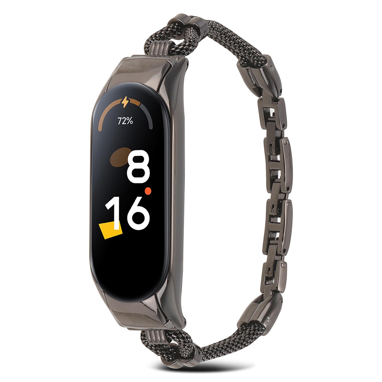 For Xiaomi Mi Band 7 Smart Watch Replacement Strap with Watch Case Delicate Copper Chain Metal Watchband Black
For Xiaomi Mi Band 7 Smart Watch Replacement Strap with Watch Case Delicate Copper Chain Metal Watchband Black