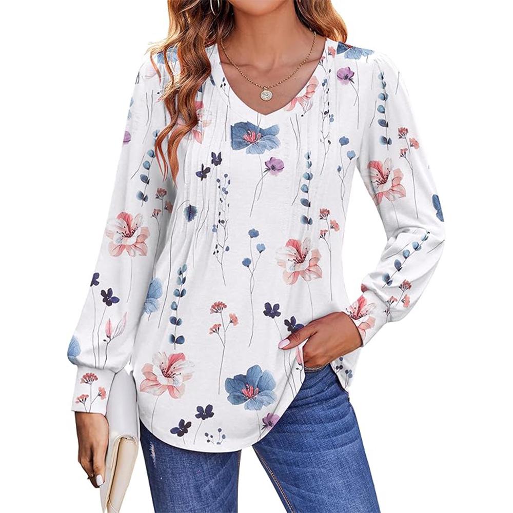 Женские рубашки с длинным рукавом-фонариком, плиссированные, с V-образным вырезом, осенние туники, топы, блузки, нарядные, повседневные, свободные, летние футболки L белый
Женские рубашки с длинным рукавом-фонариком, плиссированные, с V-образным вырезом, осенние туники, топы, блузки, нарядные, повседневные, свободные, летние футболки L белый