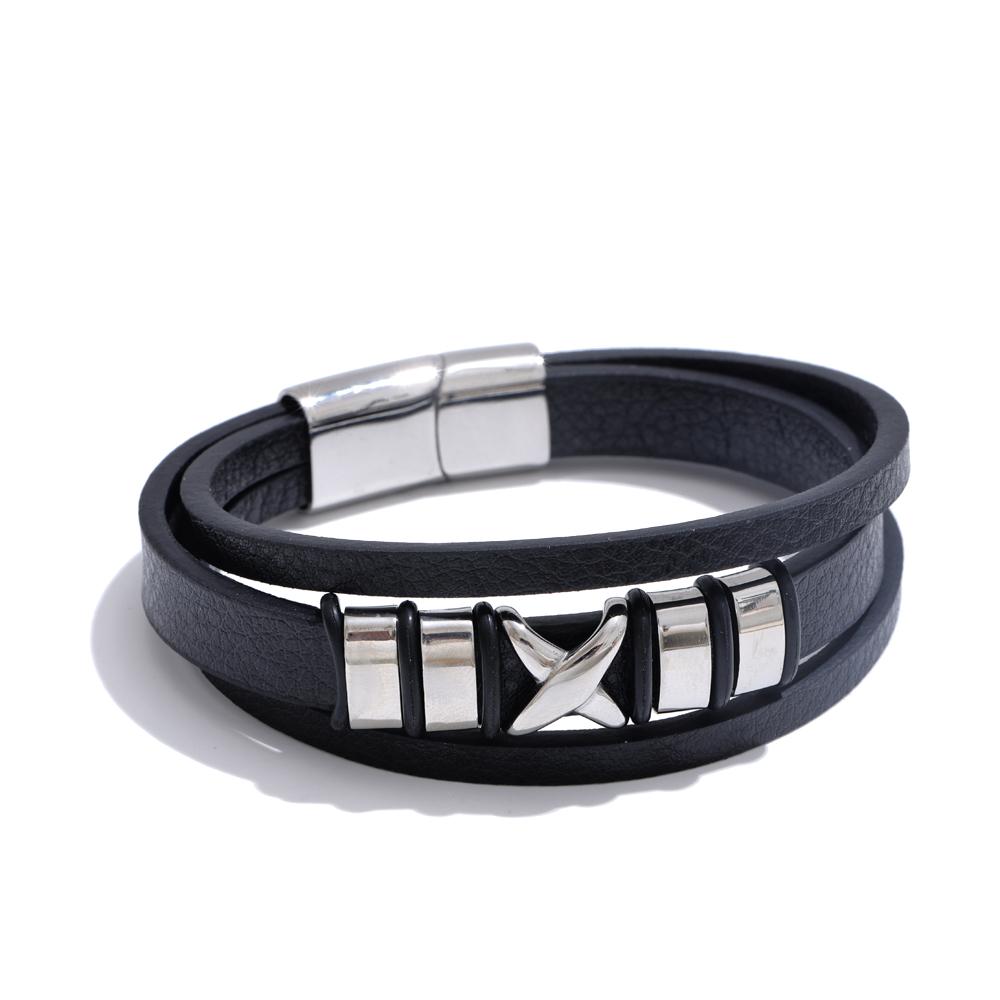 Yhpup 69mm Black Leather Stainless Steel Accessories Wide Men Bracelet Bangle Trendy Jewelry Classic Fashion Jewelry
Yhpup 69mm Black Leather Stainless Steel Accessories Wide Men Bracelet Bangle Trendy Jewelry Classic Fashion Jewelry
