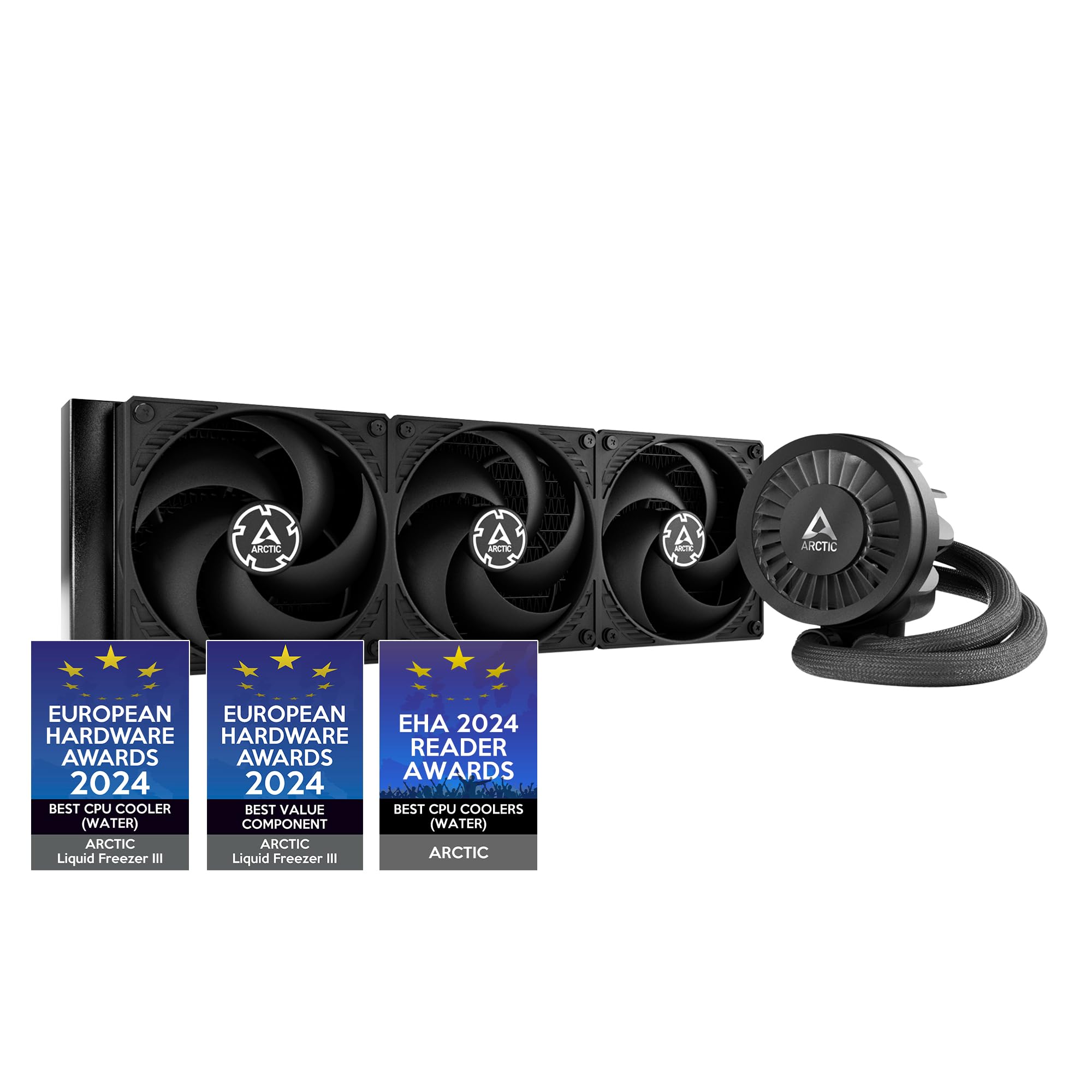 ARCTIC Freezer III CPU Cooler with High Static Pressure P Series Fan 38mm Thick Radiator LGA1700 Compatible Liquid 360 Water-cooled AM4/AM5 чорний
ARCTIC Freezer III CPU Cooler with High Static Pressure P Series Fan 38mm Thick Radiator LGA1700 Compatible Liquid 360 Water-cooled AM4/AM5 чорний