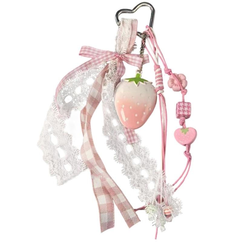 Adorable Strawberry Bag Charm Cute Keychain Versatile Bag Hangings For Women Girls Trendy Accessory Fashion Jewelry Gift рожевий
Adorable Strawberry Bag Charm Cute Keychain Versatile Bag Hangings For Women Girls Trendy Accessory Fashion Jewelry Gift рожевий
