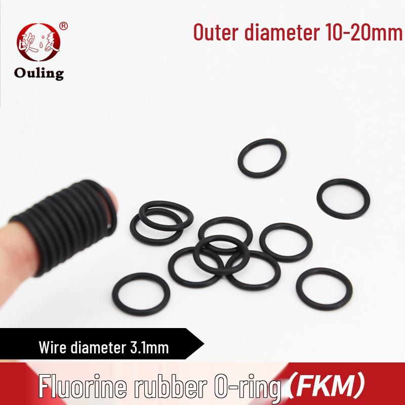 Black Fluororubber O-ring, OD 10-20mm, 3.1mm Thick OD 11*3.1mm (10 pcs) Black Fluororubber O-ring
Black Fluororubber O-ring, OD 10-20mm, 3.1mm Thick OD 11*3.1mm (10 pcs) Black Fluororubber O-ring