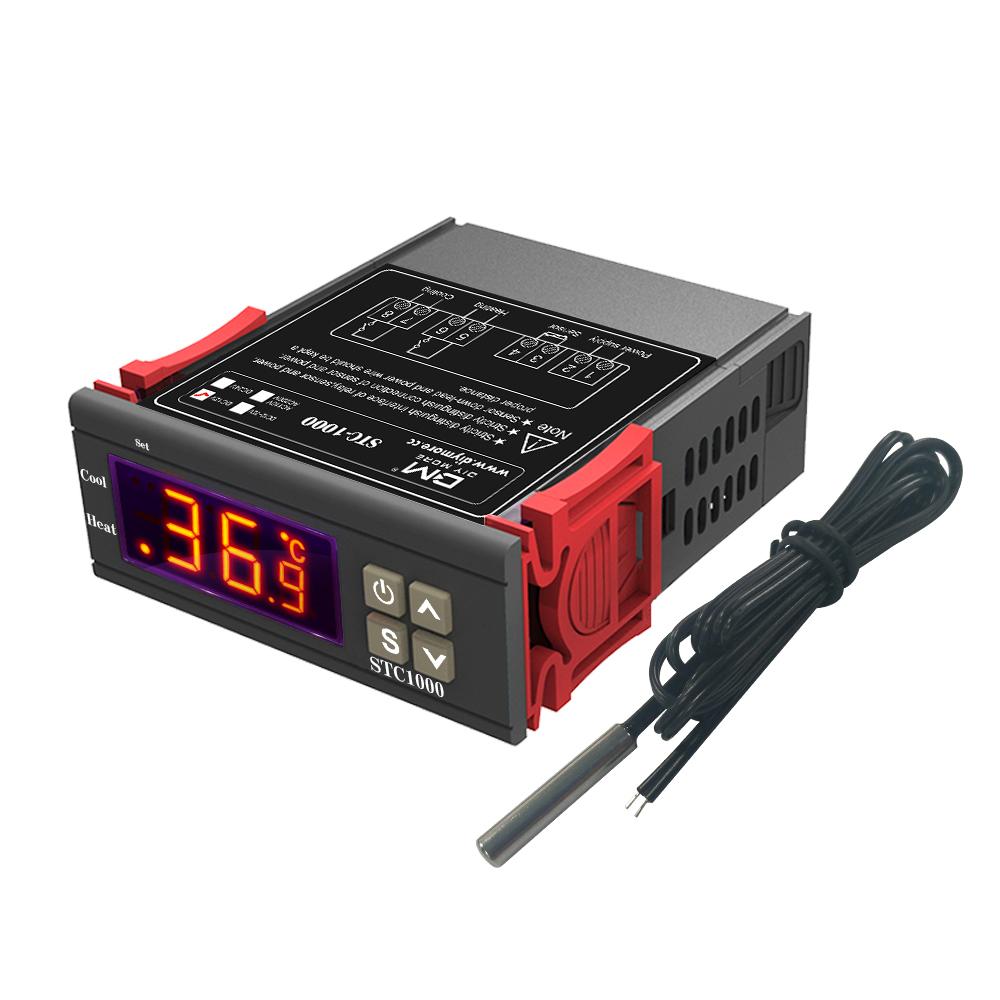 STC1000 LED Digital Thermostat for Incubators Temperature Controller Thermostatic Relay Heating Cooling 12V 24V 12V-72V
STC1000 LED Digital Thermostat for Incubators Temperature Controller Thermostatic Relay Heating Cooling 12V 24V 12V-72V