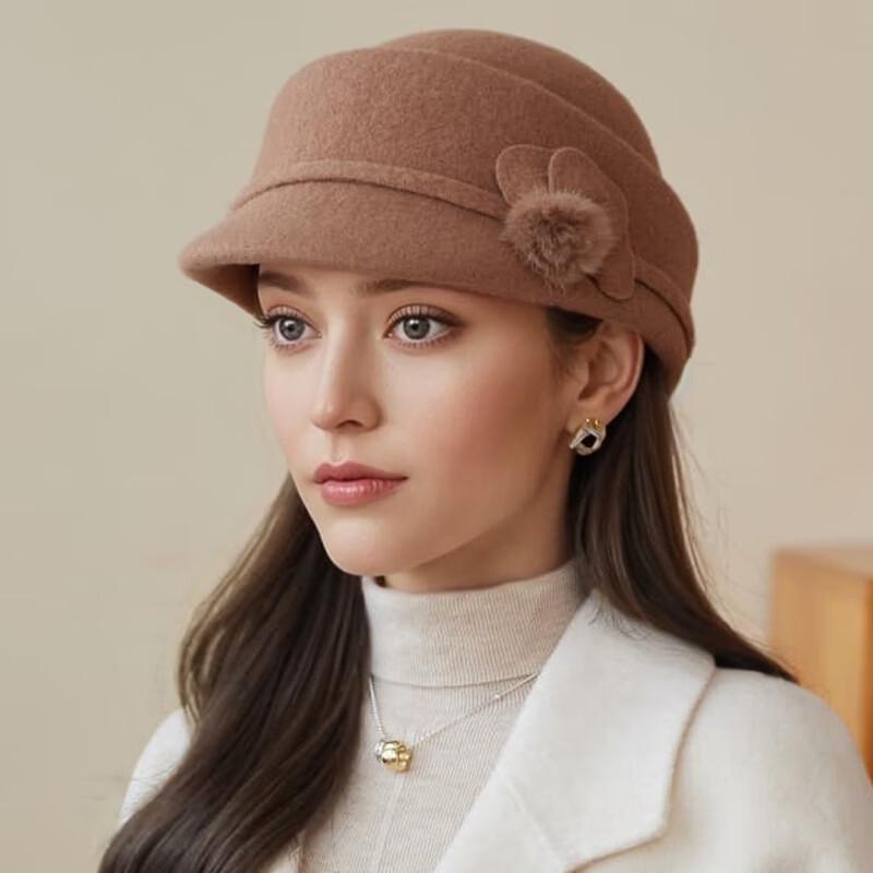 Women s Wool Felt Bucket Hat with Bow and Pom-pom
Women s Wool Felt Bucket Hat with Bow and Pom-pom