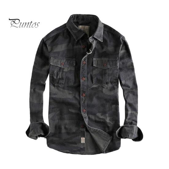 Весна-осінь Чоловіча сорочка з камуфляжним принтом у стилі карго Нагрудні кишені Зносостійкий Довгий рукав Відкладний комір На ґудзиках Верх для роботи на відкритому повітрі L чорний
Весна-осінь Чоловіча сорочка з камуфляжним принтом у стилі карго Нагрудні кишені Зносостійкий Довгий рукав Відкладний комір На ґудзиках Верх для роботи на відкритому повітрі L чорний