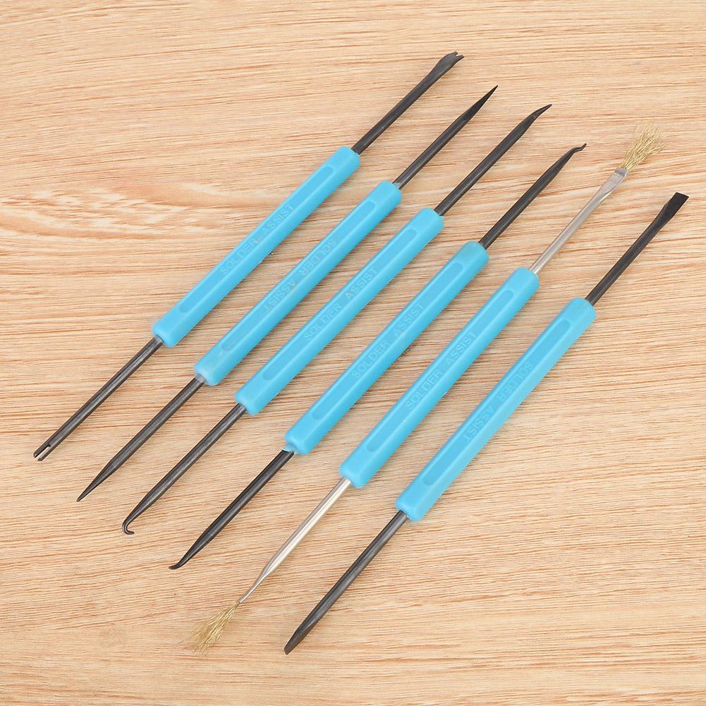 6pcs Double Headed Soldering Aid Tool Circuit Board Repair Cleaning Auxiliary Assist Tool
6pcs Double Headed Soldering Aid Tool Circuit Board Repair Cleaning Auxiliary Assist Tool