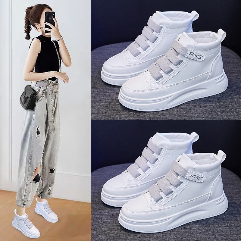 Velcro high-top shoes women s spring new student versatile little white shoes non-slip Korean version of sports and leisure shoes 35
Velcro high-top shoes women s spring new student versatile little white shoes non-slip Korean version of sports and leisure shoes 35