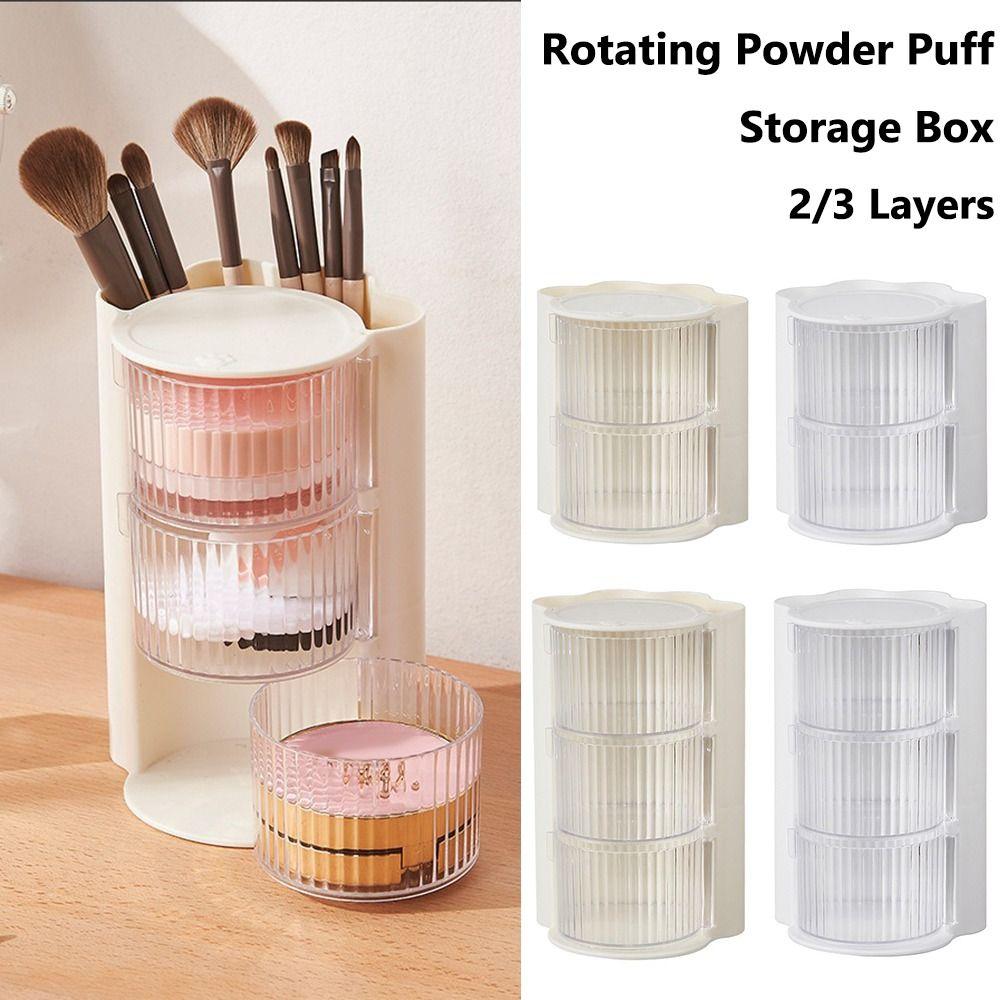 Rotating Powder Puff Storage Box 2/3 Layers Pen Holder New Beauty Egg Air Cushion Rack White-2 Layers
Rotating Powder Puff Storage Box 2/3 Layers Pen Holder New Beauty Egg Air Cushion Rack White-2 Layers
