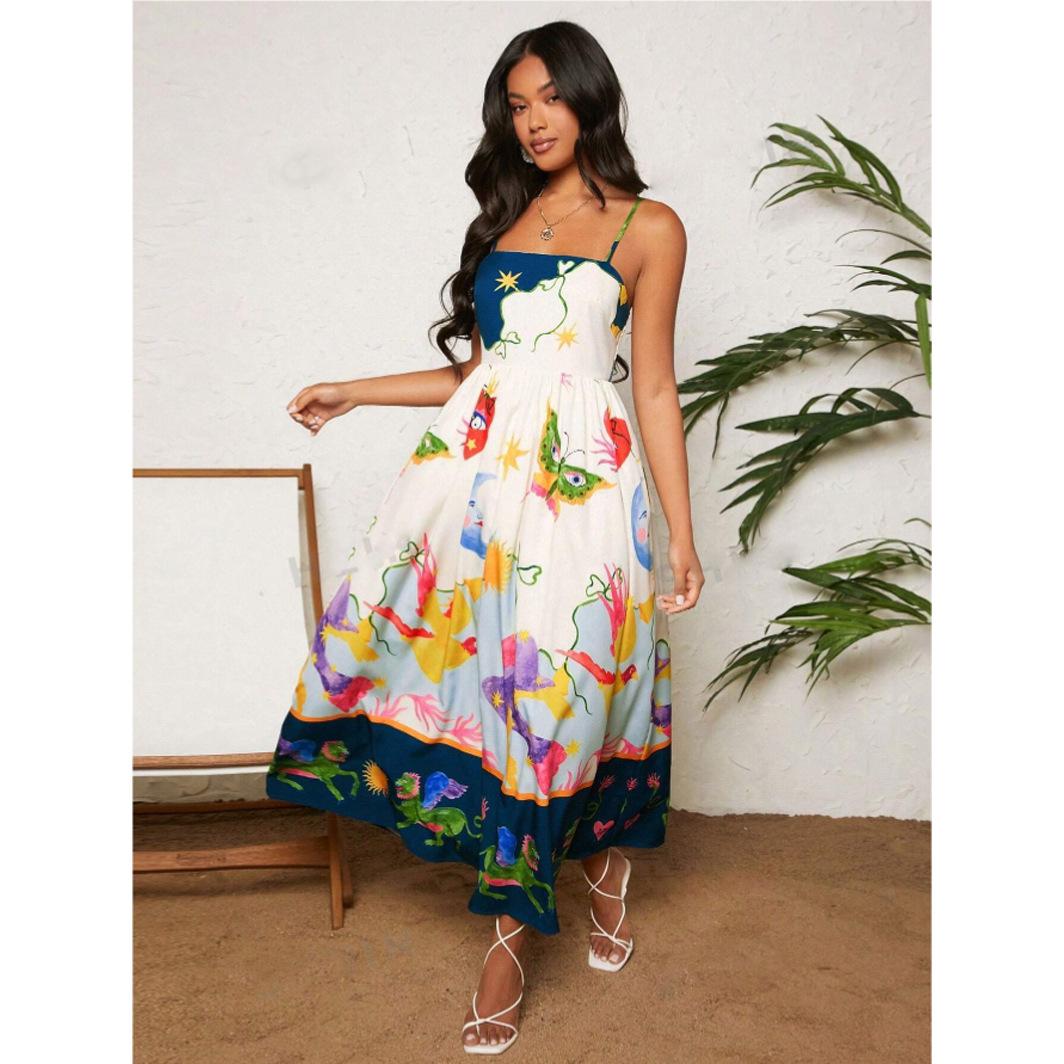 Женское летнее повседневное длинное платье-сарафан в стиле бохо с бретельками и квадратным вырезом без рукавов, струящееся макси-платье, пляжное платье А-силуэта для женщин XL тёмно-синий
Женское летнее повседневное длинное платье-сарафан в стиле бохо с бретельками и квадратным вырезом без рукавов, струящееся макси-платье, пляжное платье А-силуэта для женщин XL тёмно-синий