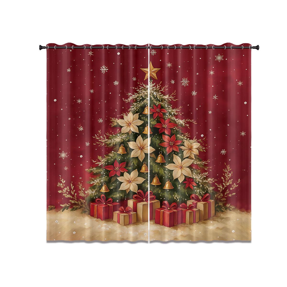 2pcs red Christmas tree print perforated blackout curtain multiple size insulation living room decoration easy installation 100*130 Grommet Top 1pcs
2pcs red Christmas tree print perforated blackout curtain multiple size insulation living room decoration easy installation 100*130 Grommet Top 1pcs