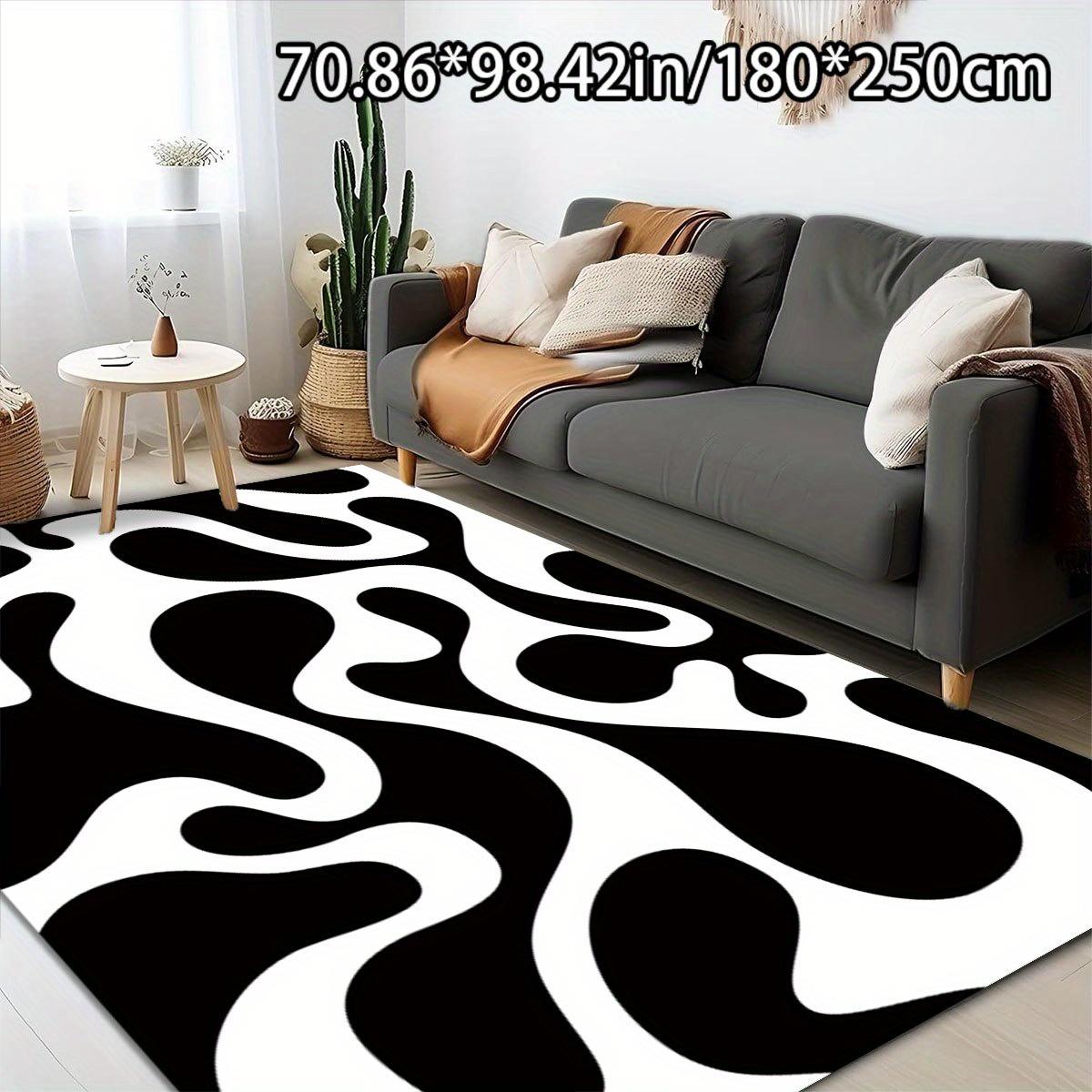 1pc Abstract Black and White Diamond Velvet Area Rug, Non-woven Polyester Backing, Versatile Home Decor 60x90cm
1pc Abstract Black and White Diamond Velvet Area Rug, Non-woven Polyester Backing, Versatile Home Decor 60x90cm