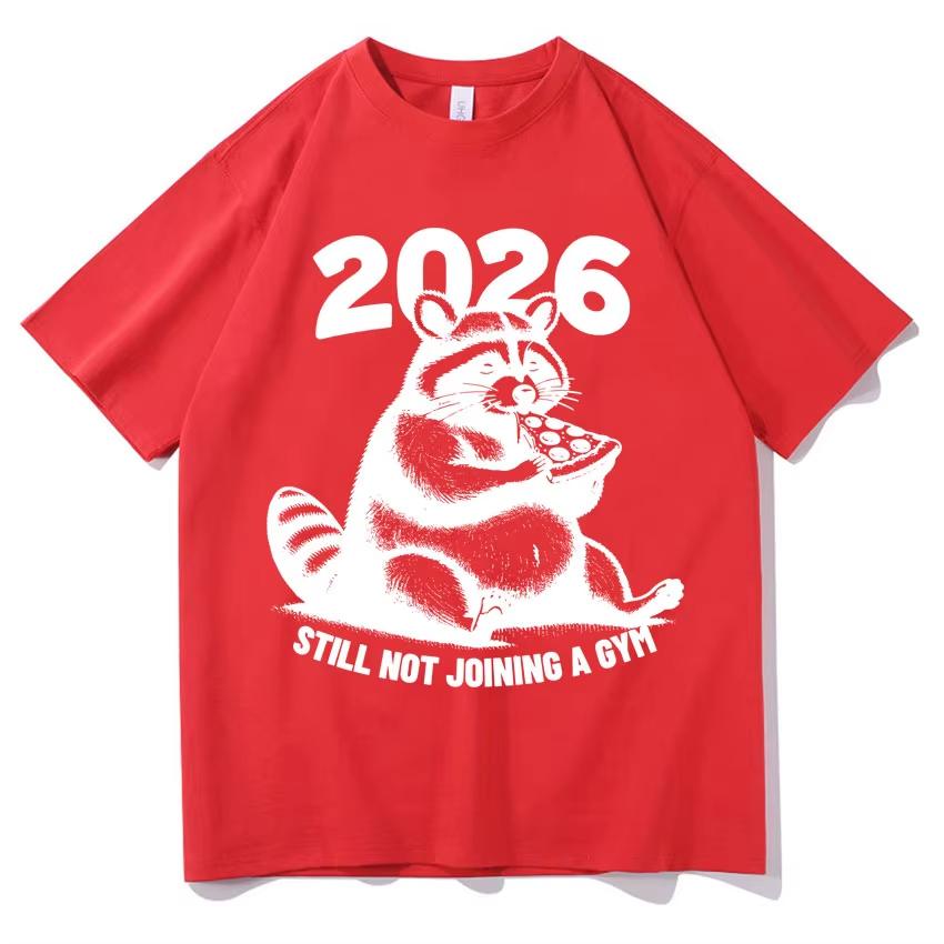 2026 Spring summer Men pure Cotton Fashion TShirts Funny Raccoon Happy New Year Shirt Aesthetic Graphics Casual Cozy Top 4XL
2026 Spring summer Men pure Cotton Fashion TShirts Funny Raccoon Happy New Year Shirt Aesthetic Graphics Casual Cozy Top 4XL