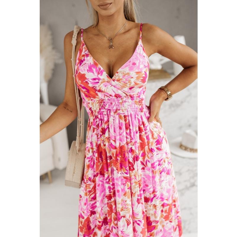 Летнее модное платье-сарафан с принтом для женщин, элегантное свободное с V-образным вырезом, повседневное простое А-силуэта, для вечеринки, длинное, с открытой спиной, плиссированное 2XL розовый
Летнее модное платье-сарафан с принтом для женщин, элегантное свободное с V-образным вырезом, повседневное простое А-силуэта, для вечеринки, длинное, с открытой спиной, плиссированное 2XL розовый