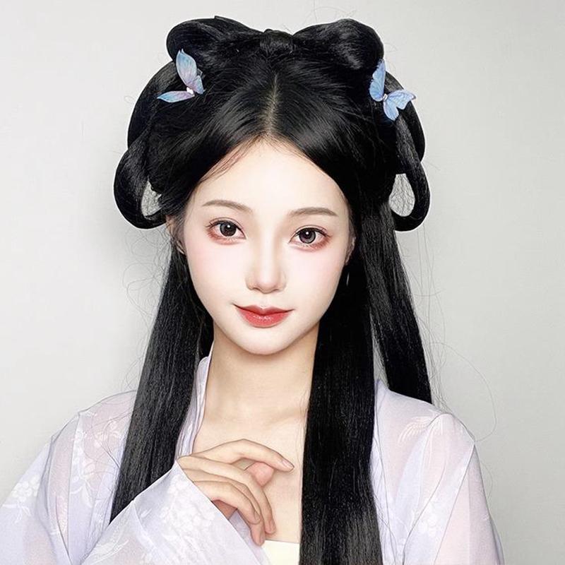 Chinese Traditional Ancient Wig Women Hanfu Wigs Headdress Pography Dance Accessory Wigs For Women Integrated Hair Bun
Chinese Traditional Ancient Wig Women Hanfu Wigs Headdress Pography Dance Accessory Wigs For Women Integrated Hair Bun