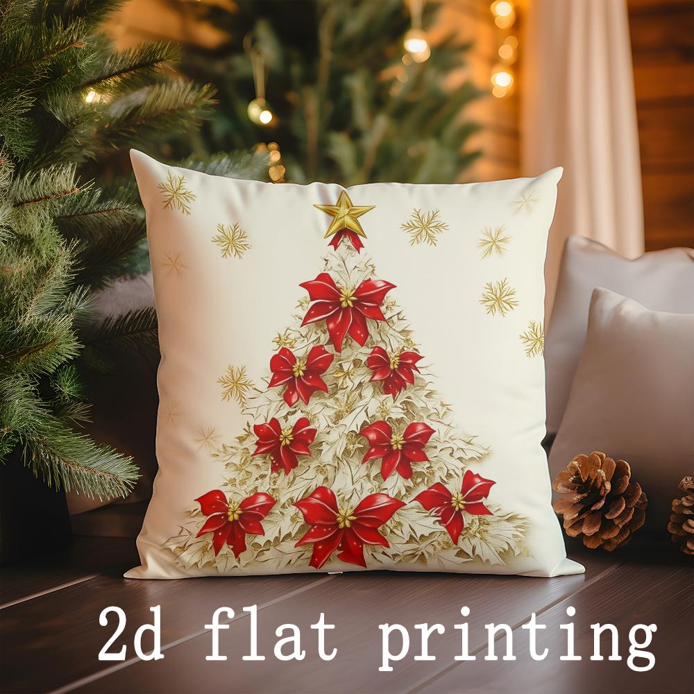 Home Decor Christmas Wreath & Tree Pattern Pillow Covers Pattern Cushion Cover Suitable for Sofa Bedroom Car Pillow Cover 16x16Inch
Home Decor Christmas Wreath & Tree Pattern Pillow Covers Pattern Cushion Cover Suitable for Sofa Bedroom Car Pillow Cover 16x16Inch