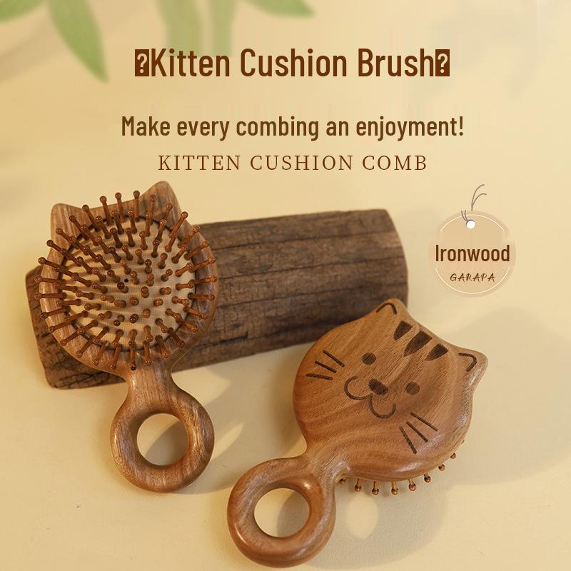 Muchi Ju Ironwood Cat Massage Comb: Anti-Static, Gentle on Hair, Cute Cartoon Design
Muchi Ju Ironwood Cat Massage Comb: Anti-Static, Gentle on Hair, Cute Cartoon Design