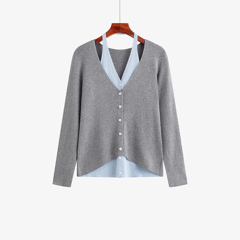 Plus Size Color Block Halter Knit Top - Spring 2026 Slimming Casual Wear for Chubby Girls XXXL (Weight 180-220 kg) серый
Plus Size Color Block Halter Knit Top - Spring 2026 Slimming Casual Wear for Chubby Girls XXXL (Weight 180-220 kg) серый