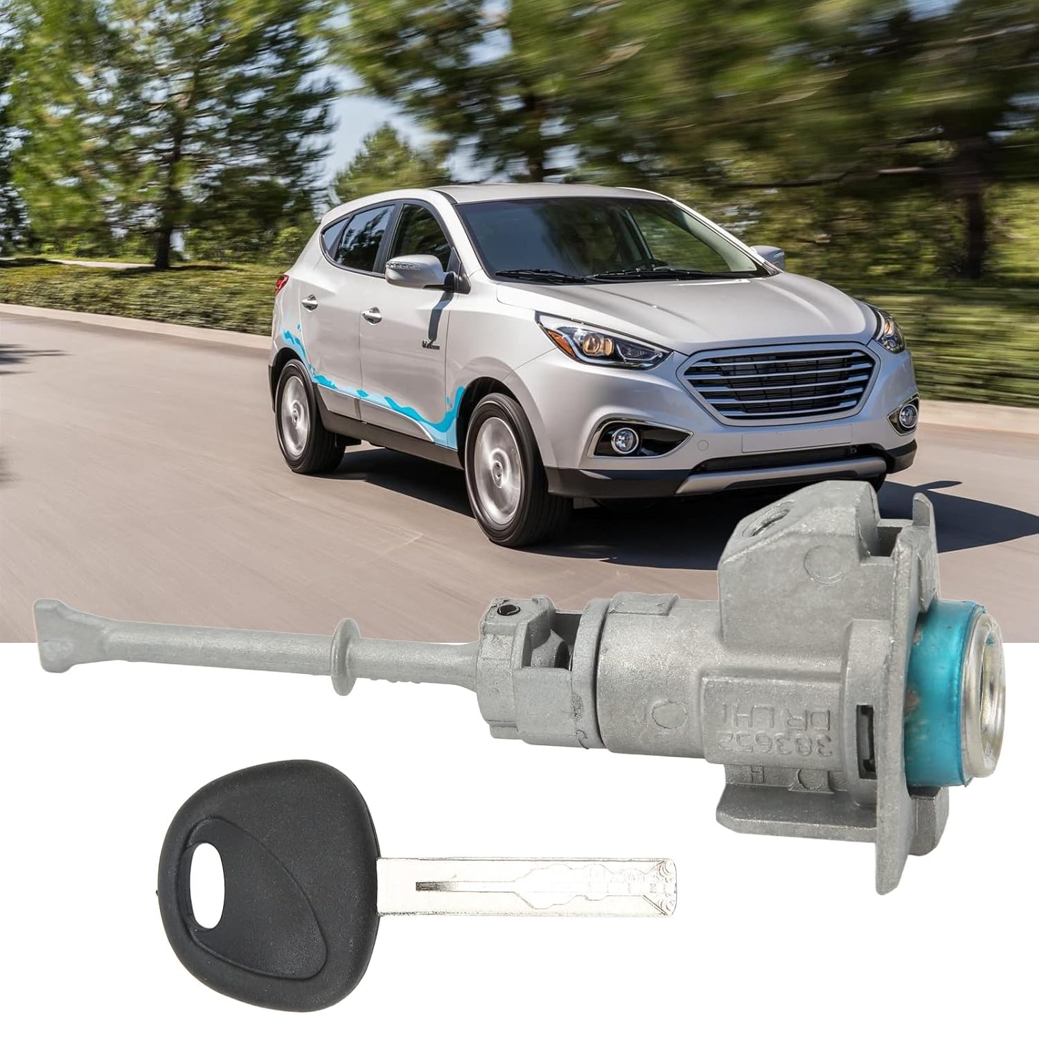 Car Door Lock Cylinder, High Strength Zinc Alloy Front Driver Side Car Door Lock Cylinder Replacement Door Ignition Switch Lock Cylinder Set Kit with
Car Door Lock Cylinder, High Strength Zinc Alloy Front Driver Side Car Door Lock Cylinder Replacement Door Ignition Switch Lock Cylinder Set Kit with