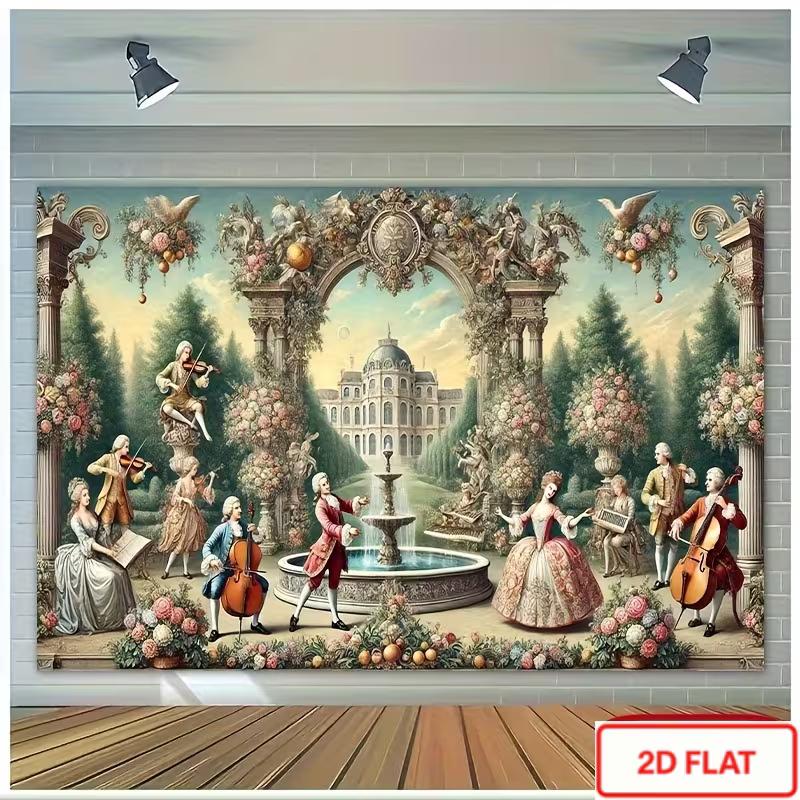 2D Classical European Palace Backdrop Ornate Garden Fountain Party Photo Booth Background Cloth 47.2x31.5inch/120*80cm
2D Classical European Palace Backdrop Ornate Garden Fountain Party Photo Booth Background Cloth 47.2x31.5inch/120*80cm