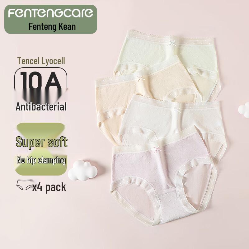 Fenteng Kean Women s Tencel Lace Antibacterial Briefs (4-Pack) XXL
Fenteng Kean Women s Tencel Lace Antibacterial Briefs (4-Pack) XXL