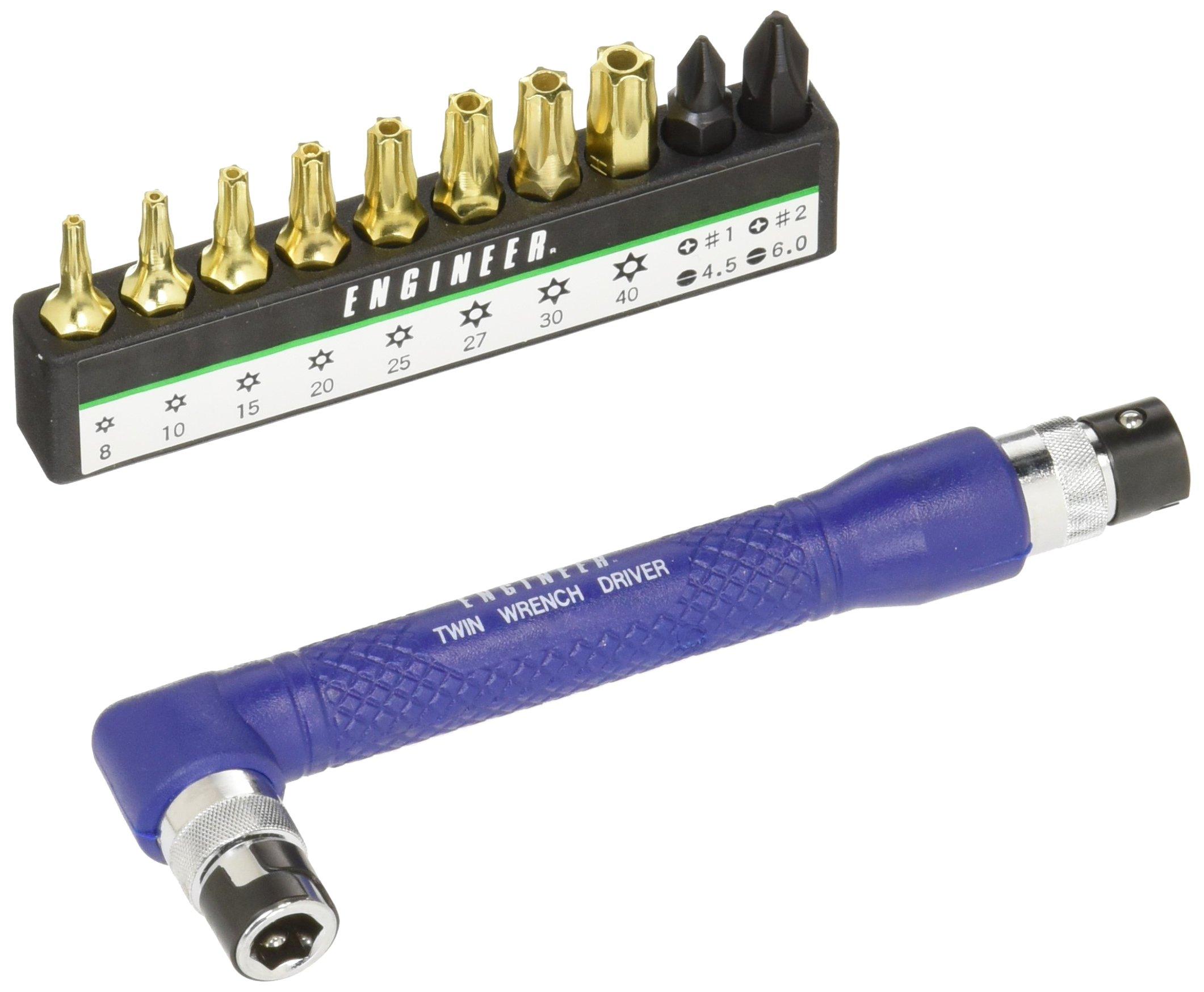 ENGINEER Engineer Twin Wrench Driver Set Special Screw Compatible Type Bit Set of 10 DR-50
ENGINEER Engineer Twin Wrench Driver Set Special Screw Compatible Type Bit Set of 10 DR-50