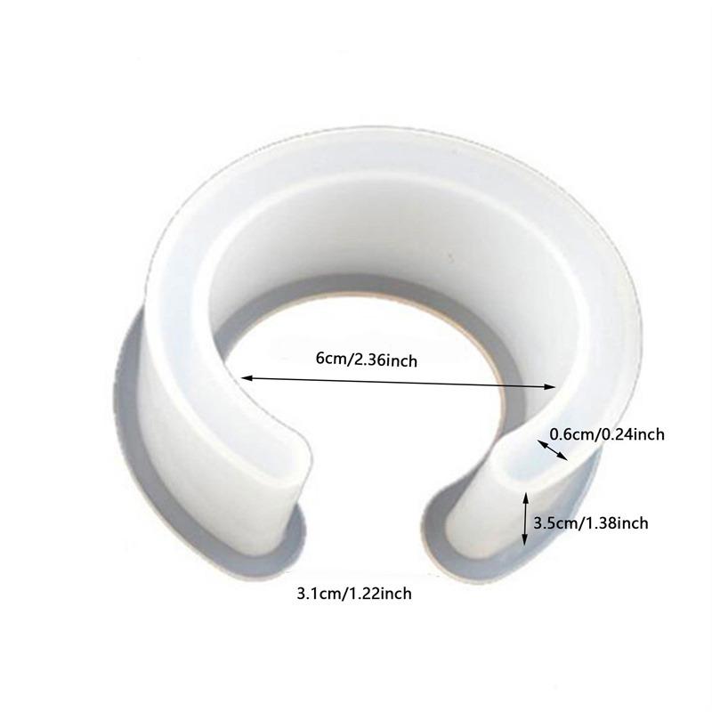 Силиконовые формы для браслетов из смолы, форма для браслета-манжеты с открытым концом, литье эпоксидной смолы для изготовления ювелирных изделий и поделок своими руками
Силиконовые формы для браслетов из смолы, форма для браслета-манжеты с открытым концом, литье эпоксидной смолы для изготовления ювелирных изделий и поделок своими руками