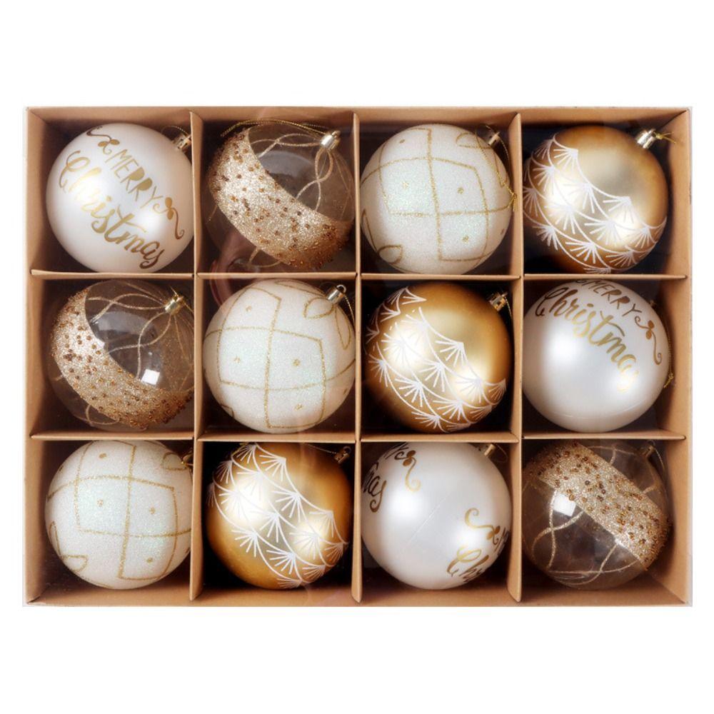 12pcs Plastic Electroplated Hanging Balls Shatterproof Merry Christmas Decor Home Xmas Decor
12pcs Plastic Electroplated Hanging Balls Shatterproof Merry Christmas Decor Home Xmas Decor
