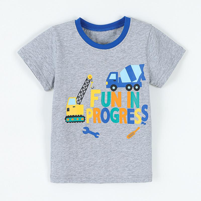 New summer arrivals: boys round-neck short-sleeved knitted T-shirt with creative print 90cm(2-3Y) серебряный серый
New summer arrivals: boys round-neck short-sleeved knitted T-shirt with creative print 90cm(2-3Y) серебряный серый