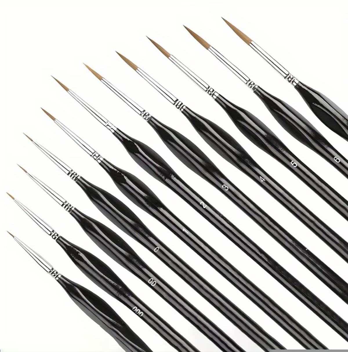 Набор из 11 кистей для мелкой прорисовки деталей — прочные и точные миниатюрные кисти — идеально подходят для Warhammer 40k, моделирования и художественной росписи
Набор из 11 кистей для мелкой прорисовки деталей — прочные и точные миниатюрные кисти — идеально подходят для Warhammer 40k, моделирования и художественной росписи