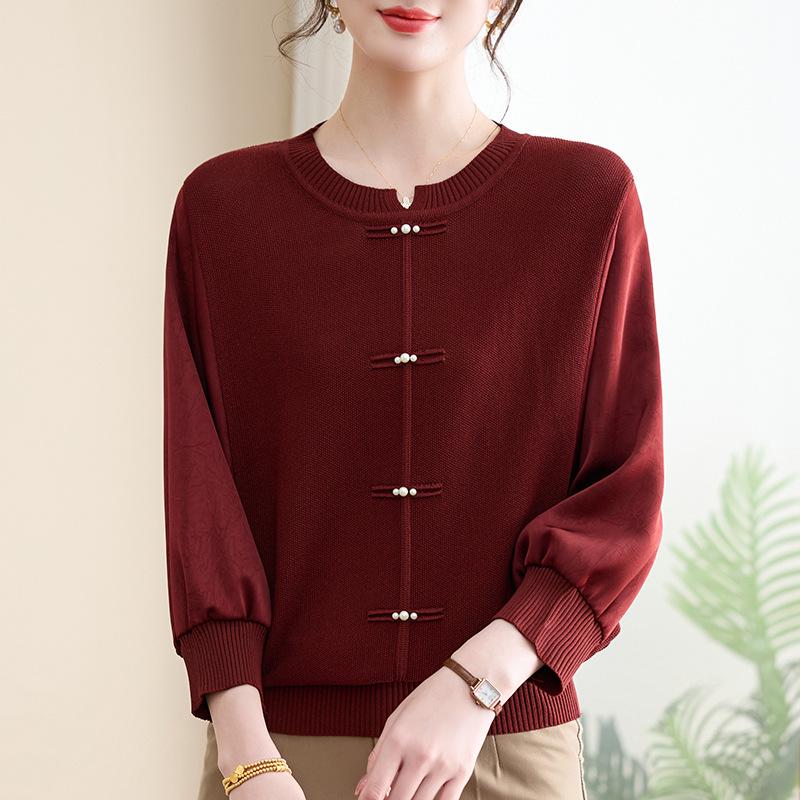 Mom s Chic 3/4 Sleeve Knit Top: Spring/Summer 2026 Style for Middle-aged & Elderly Women 3XL (Suggest 120-135 jin)
Mom s Chic 3/4 Sleeve Knit Top: Spring/Summer 2026 Style for Middle-aged & Elderly Women 3XL (Suggest 120-135 jin)