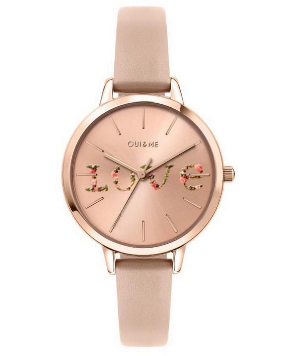 Oui & Me Fleurette Розовое золото Циферблат с солнечными лучами Кожаный ремешок Кварцевые ME010018 Женские часы
Oui & Me Fleurette Розовое золото Циферблат с солнечными лучами Кожаный ремешок Кварцевые ME010018 Женские часы
