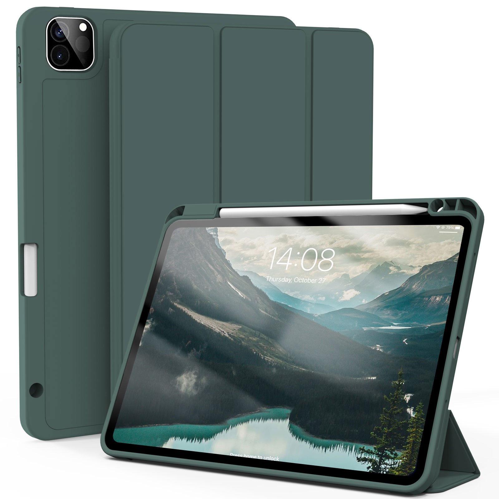 ZOYU для iPad Pro 11 дюймов 4-го/3-го/2-го поколения с держателем для стилуса, для iPad Air 4/5-го поколения 10.9 mini 6, трехскладной подставкой, умный чехол iPad Mini6 8.3 2021 темно-зеленого
ZOYU для iPad Pro 11 дюймов 4-го/3-го/2-го поколения с держателем для стилуса, для iPad Air 4/5-го поколения 10.9 mini 6, трехскладной подставкой, умный чехол iPad Mini6 8.3 2021 темно-зеленого