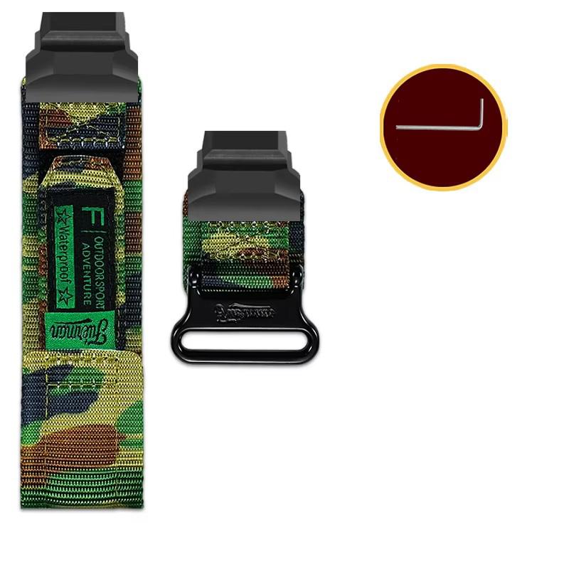 DIY Canvas Watchband for Casio Smart Sport Watch 3475 GBD-H1000 Modified Easy to Stick Nylon Strap Accessories Men s Bracelet GBD-H1000mm камуфляжний
DIY Canvas Watchband for Casio Smart Sport Watch 3475 GBD-H1000 Modified Easy to Stick Nylon Strap Accessories Men s Bracelet GBD-H1000mm камуфляжний