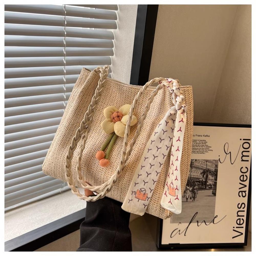 New woven straw bag women s large-capacity summer versatile shoulder bag seaside satchel beach tote bag
New woven straw bag women s large-capacity summer versatile shoulder bag seaside satchel beach tote bag