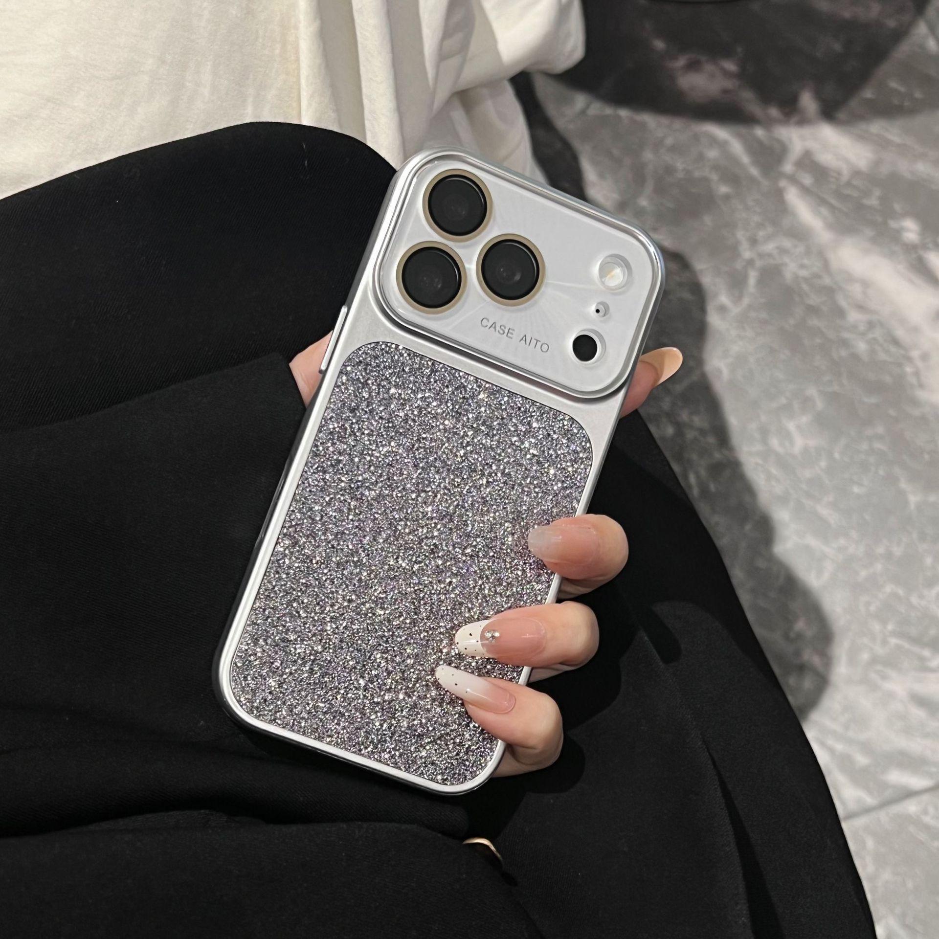 Glitter Silver Case for iPhone 17 Pro Max and iPhone 16, Fits Models 14/15 with Large Window 15
Glitter Silver Case for iPhone 17 Pro Max and iPhone 16, Fits Models 14/15 with Large Window 15