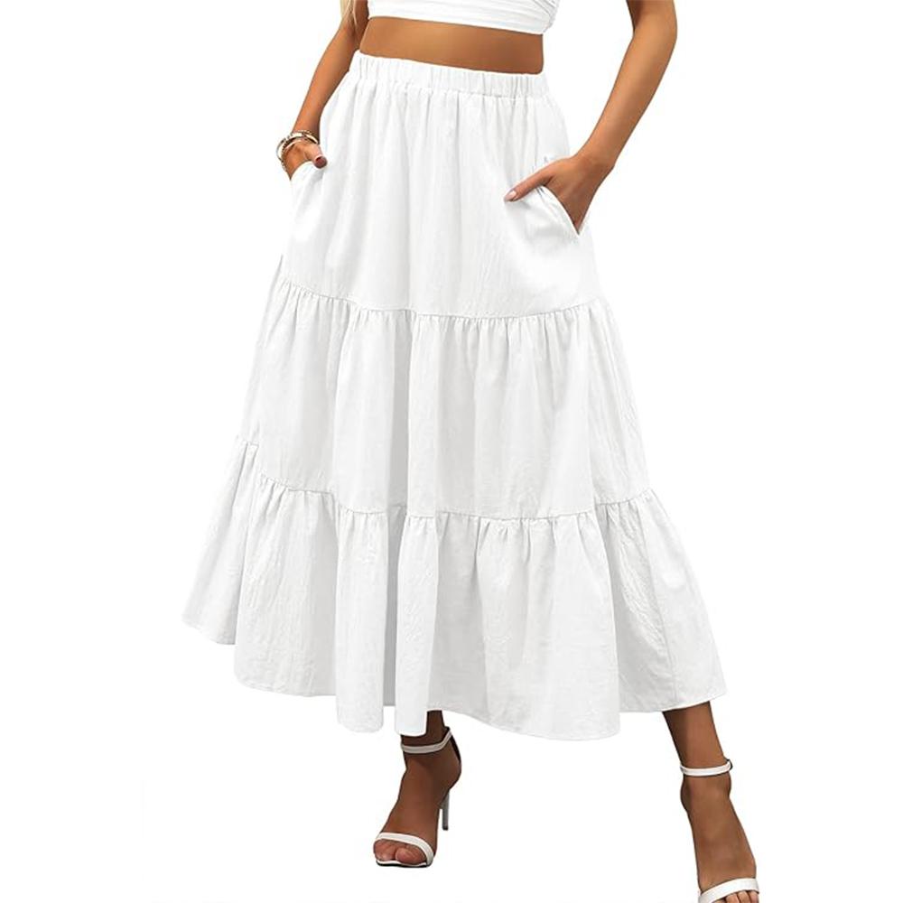 Women’s Summer Boho Flowy Swing Tiered A-Line Maxi Skirt 2025 Fashion Trendy Elastic Waist Pleated Long Beach Dress S чёрный
Women’s Summer Boho Flowy Swing Tiered A-Line Maxi Skirt 2025 Fashion Trendy Elastic Waist Pleated Long Beach Dress S чёрный