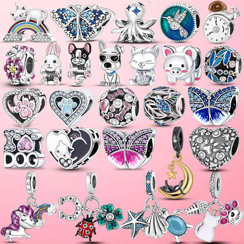 Коллекция животных, серебро 925 пробы, подвески в виде обезьяны, подходят для оригинального женского браслета, браслет, DIY серебро 925, изготовление ювелирных изделий 
Коллекция животных, серебро 925 пробы, подвески в виде обезьяны, подходят для оригинального женского браслета, браслет, DIY серебро 925, изготовление ювелирных изделий